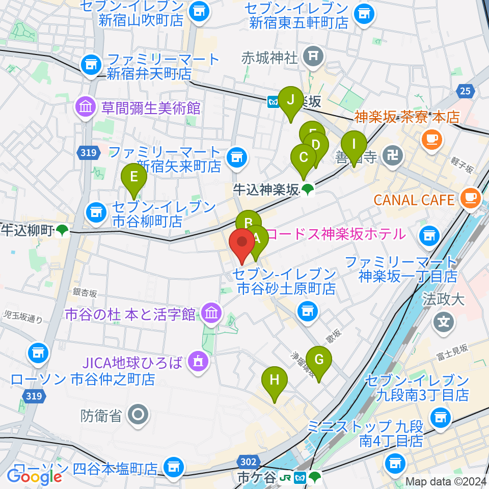 ミュージックスタジオユニバース周辺のホテル一覧地図