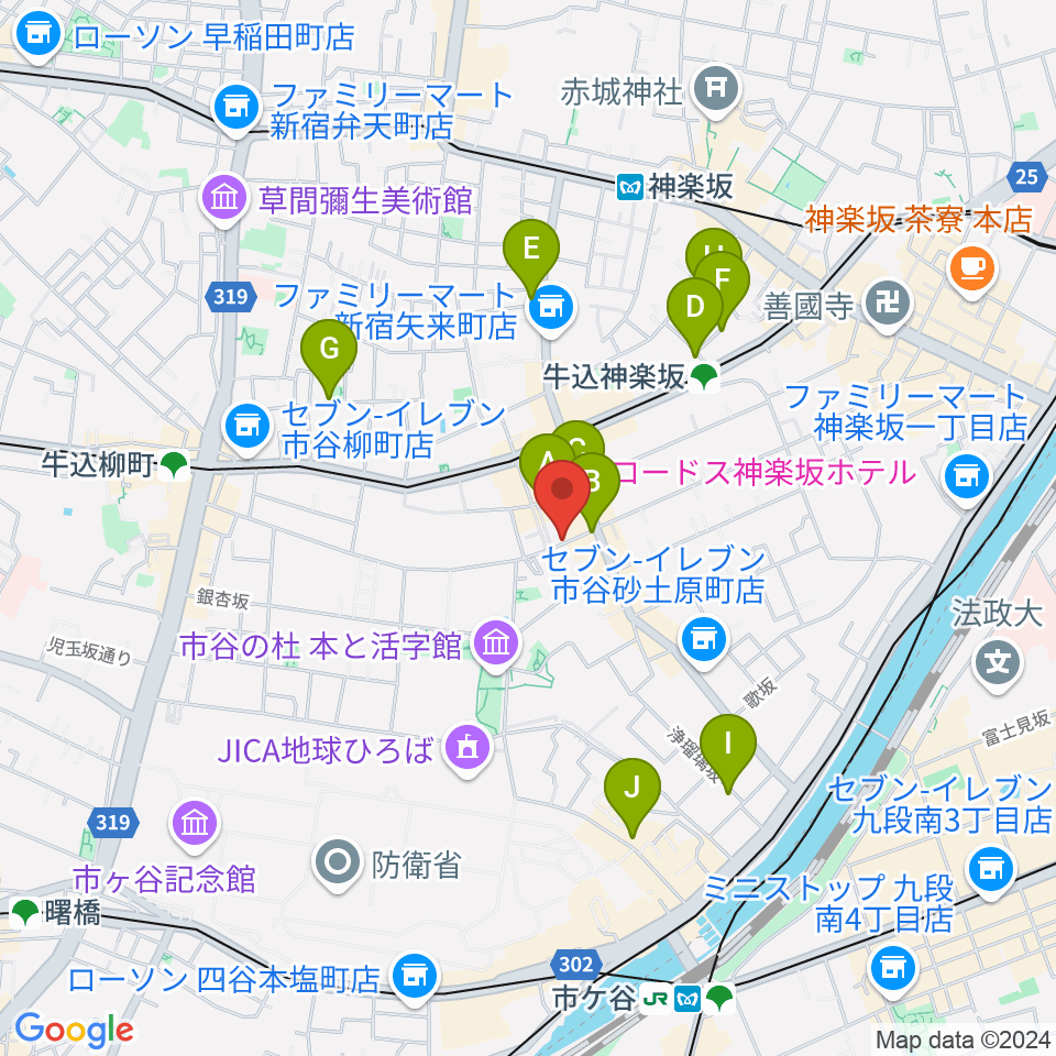 ミュージックスタジオユニバース周辺のホテル一覧地図