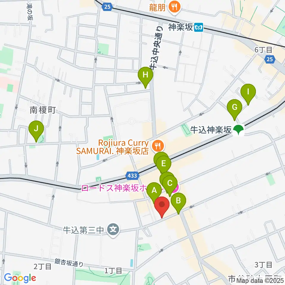 ミュージックスタジオユニバース周辺のホテル一覧地図