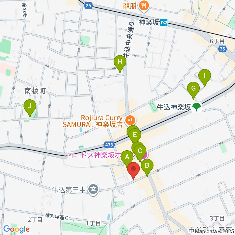ミュージックスタジオユニバース周辺のホテル一覧地図