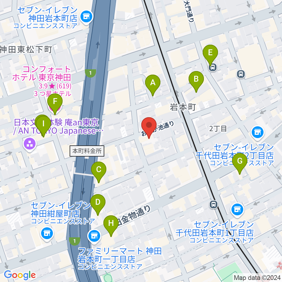 モリダイラ楽器 M's Space周辺のホテル一覧地図