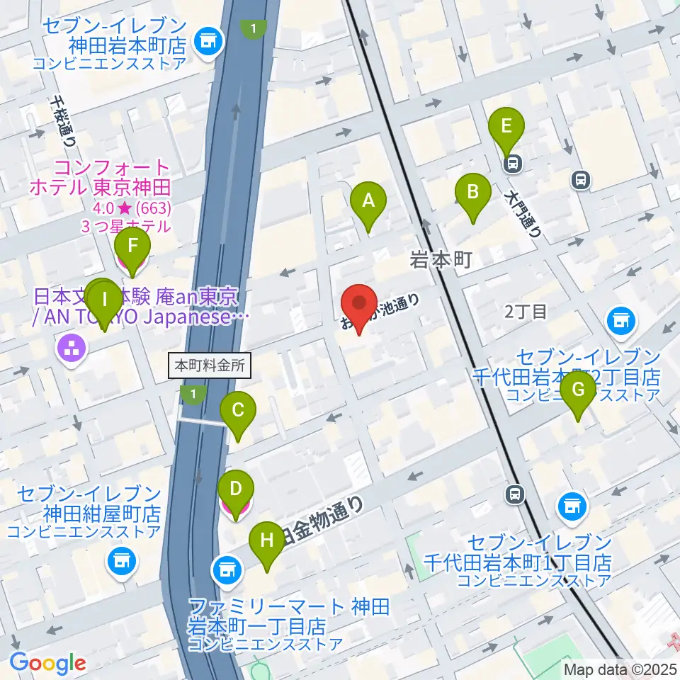 モリダイラ楽器 M's Space周辺のホテル一覧地図