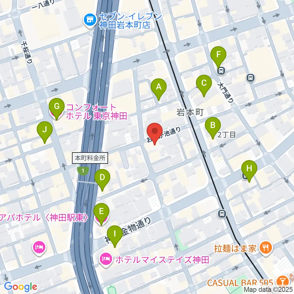 モリダイラ楽器 M's Space周辺のホテル一覧地図