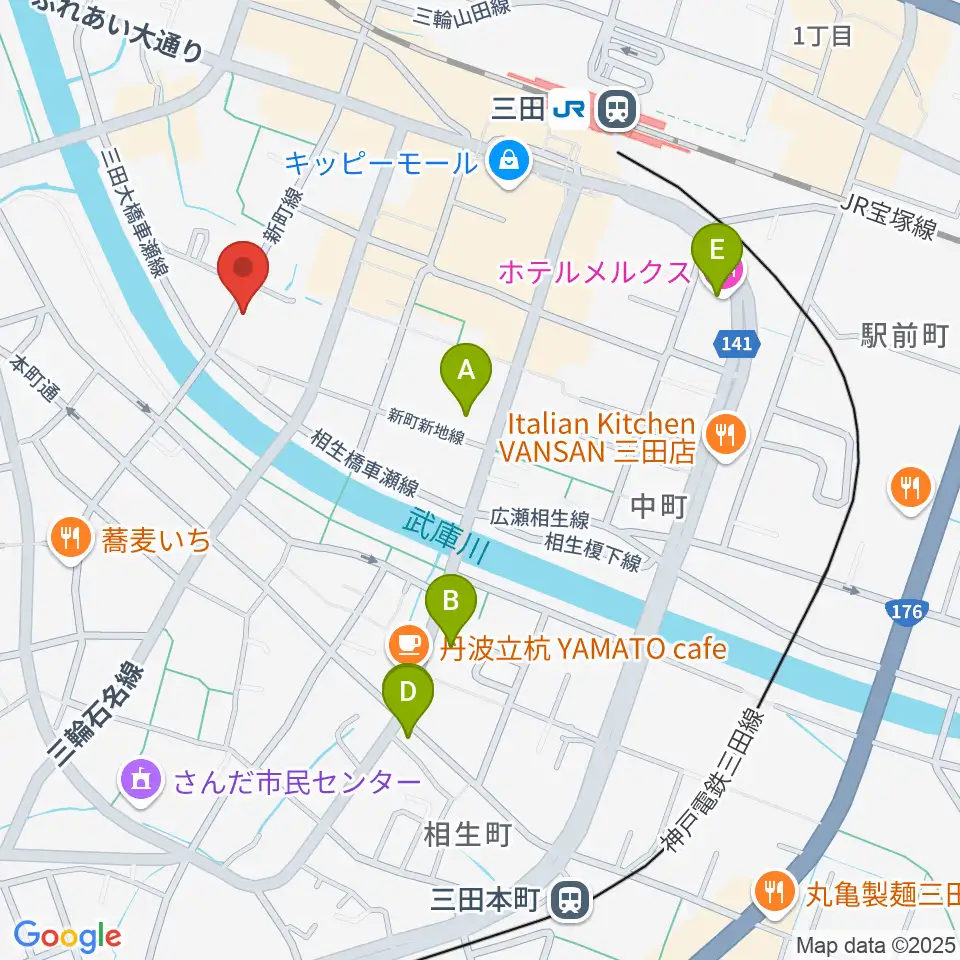 平瀬楽器周辺のホテル一覧地図