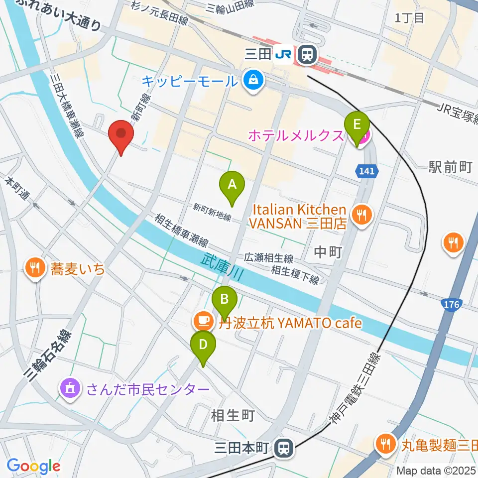 平瀬楽器周辺のホテル一覧地図
