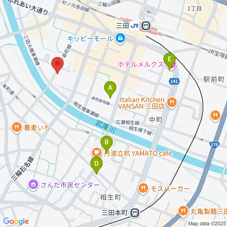 平瀬楽器周辺のホテル一覧地図