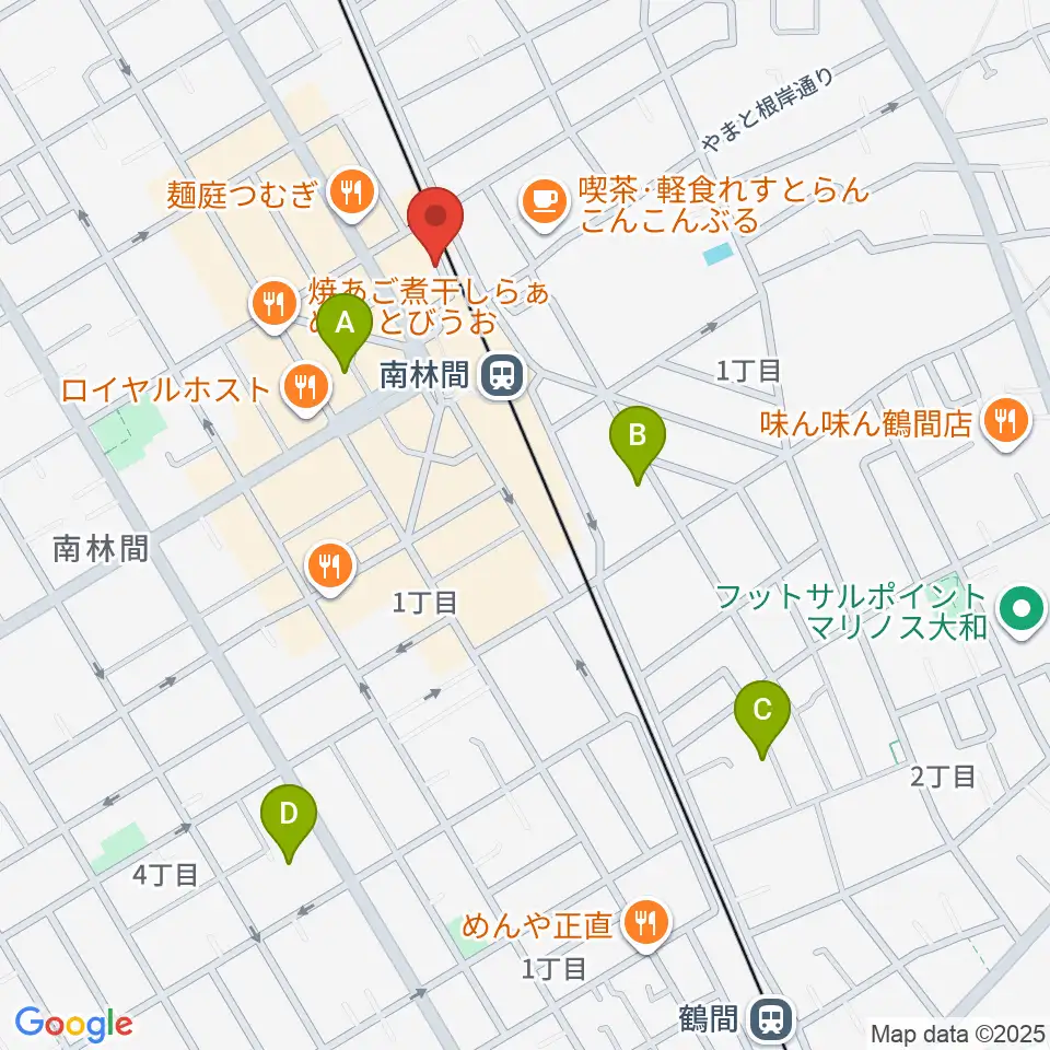 相模楽器 南林間店周辺のホテル一覧地図