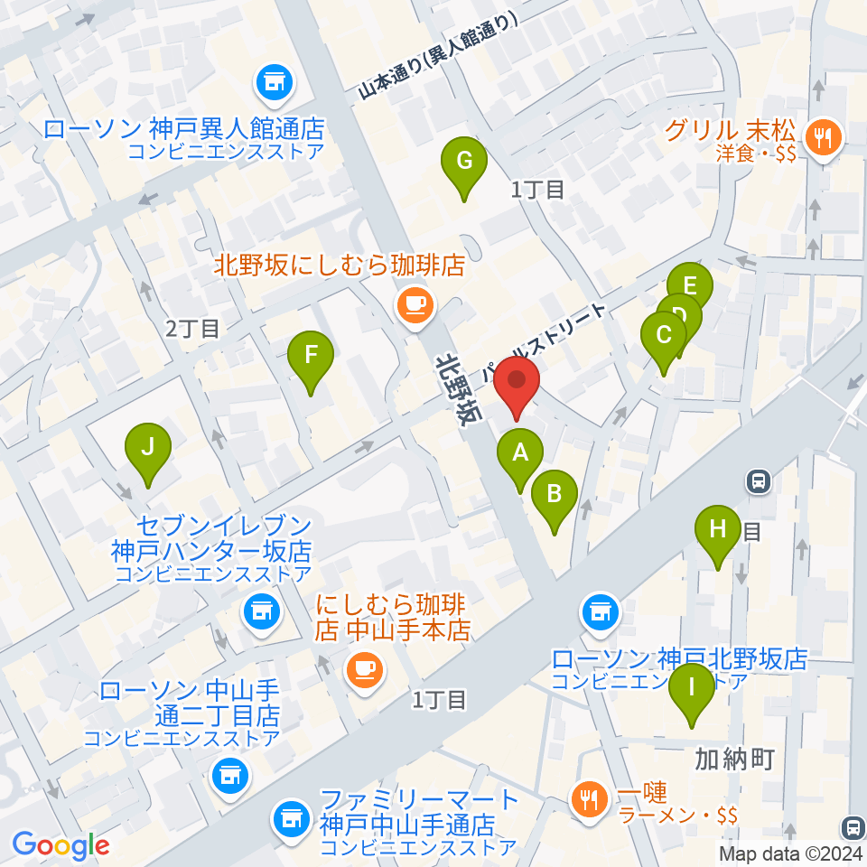 神戸Y's ROAD周辺のホテル一覧地図