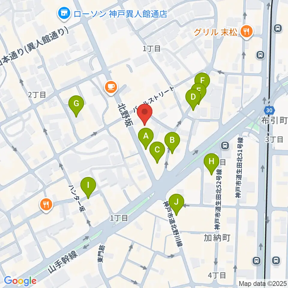 神戸Y's ROAD周辺のホテル一覧地図