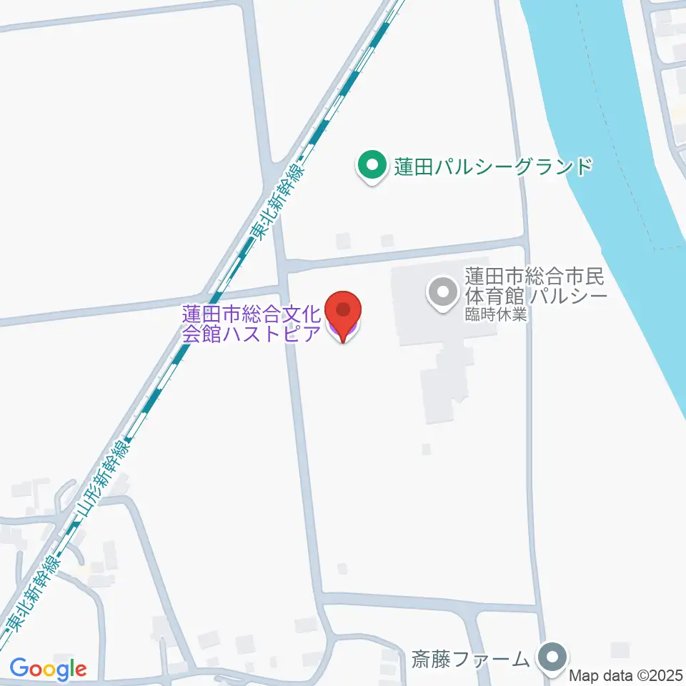 蓮田市総合文化会館ハストピア周辺のホテル一覧地図