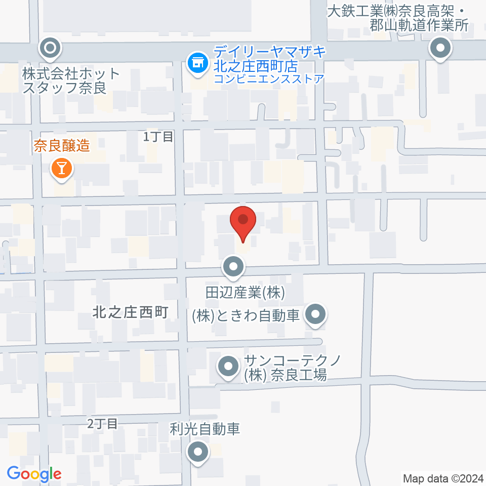 ジュエル奈良店周辺のホテル一覧地図