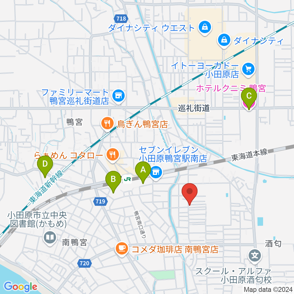 小田原姿麗人周辺のホテル一覧地図