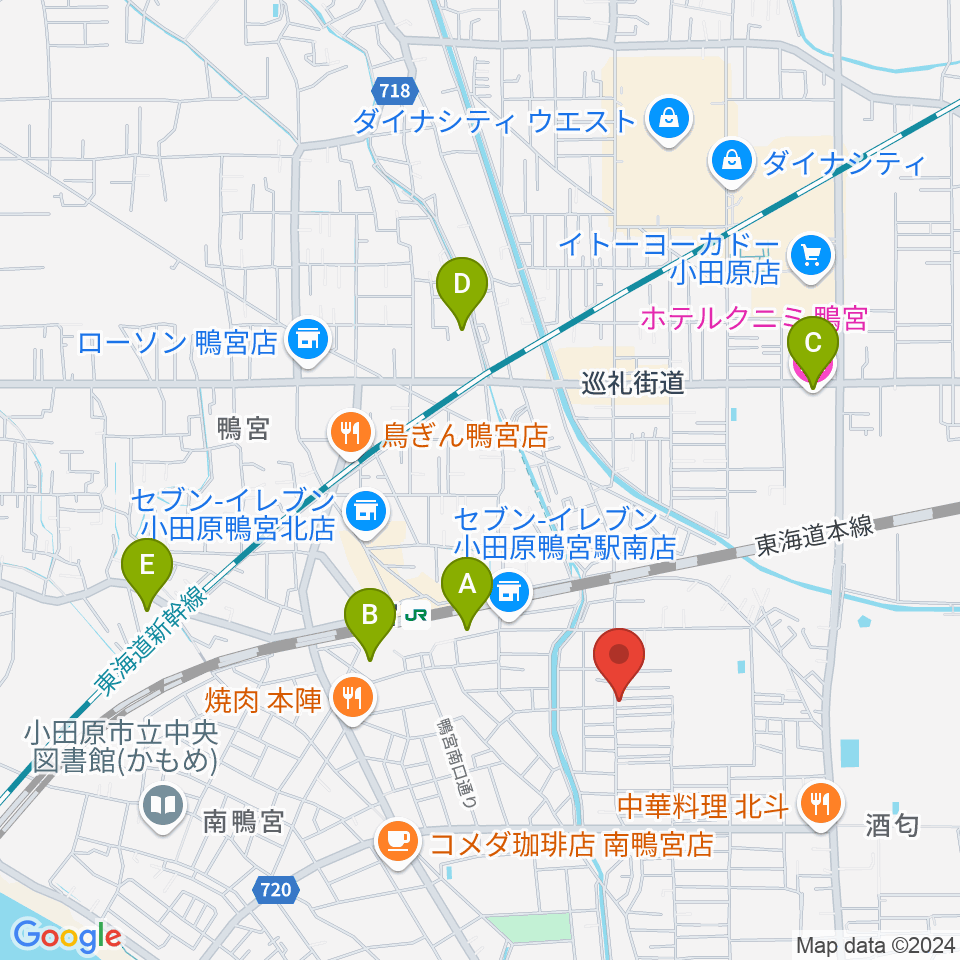 小田原姿麗人周辺のホテル一覧地図