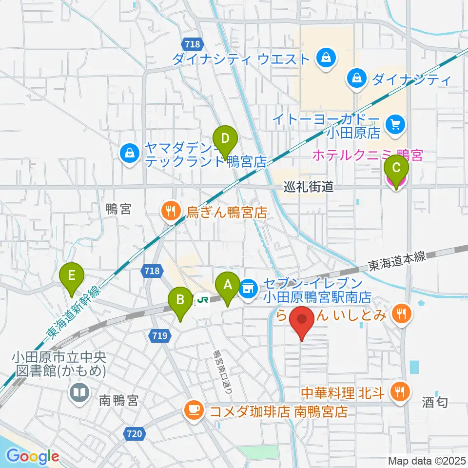 小田原姿麗人周辺のホテル一覧地図