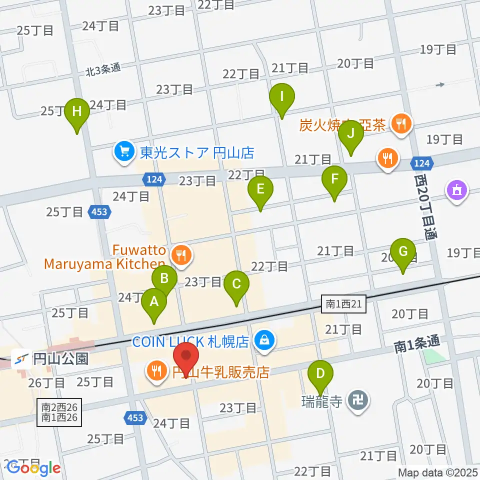 札幌リボルバー909周辺のホテル一覧地図