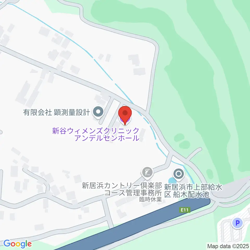 アンデルセンホール周辺のホテル一覧地図