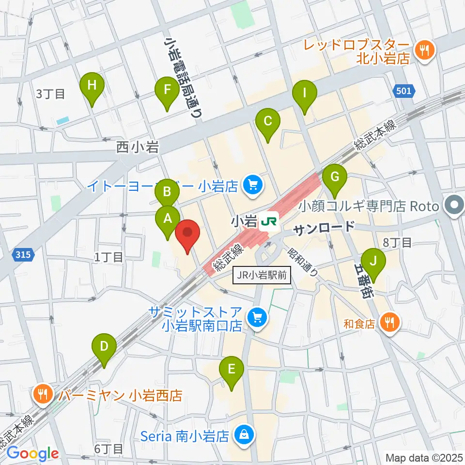 音楽教室ミュージックベア小岩校周辺のホテル一覧地図
