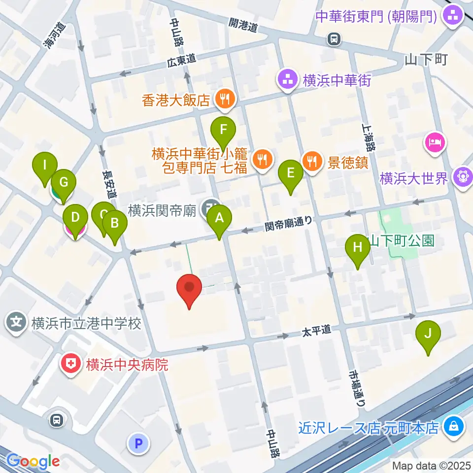 横浜F.A.D周辺のホテル一覧地図