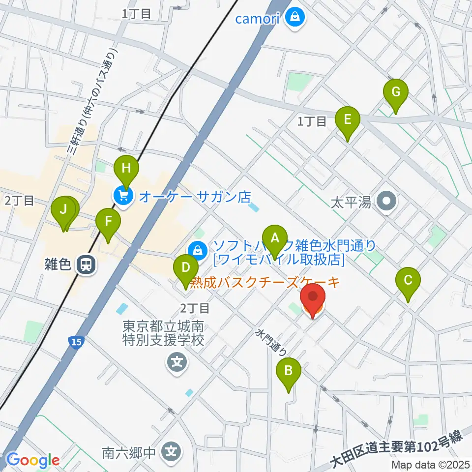 空音舎周辺のホテル一覧地図