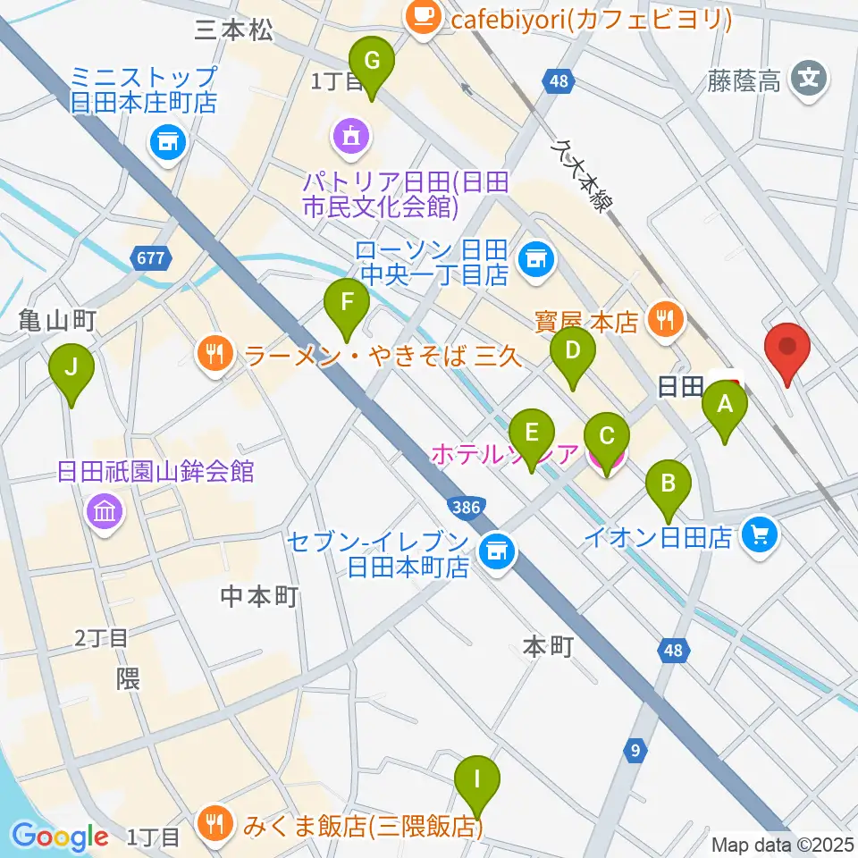 有限会社 大石楽器店周辺のホテル一覧地図