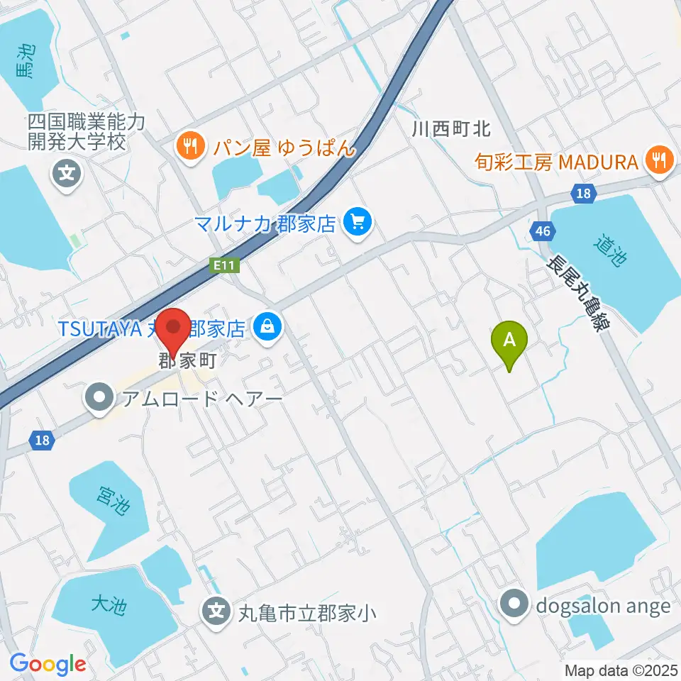 オオサカヤ 丸亀郡家店周辺のホテル一覧地図