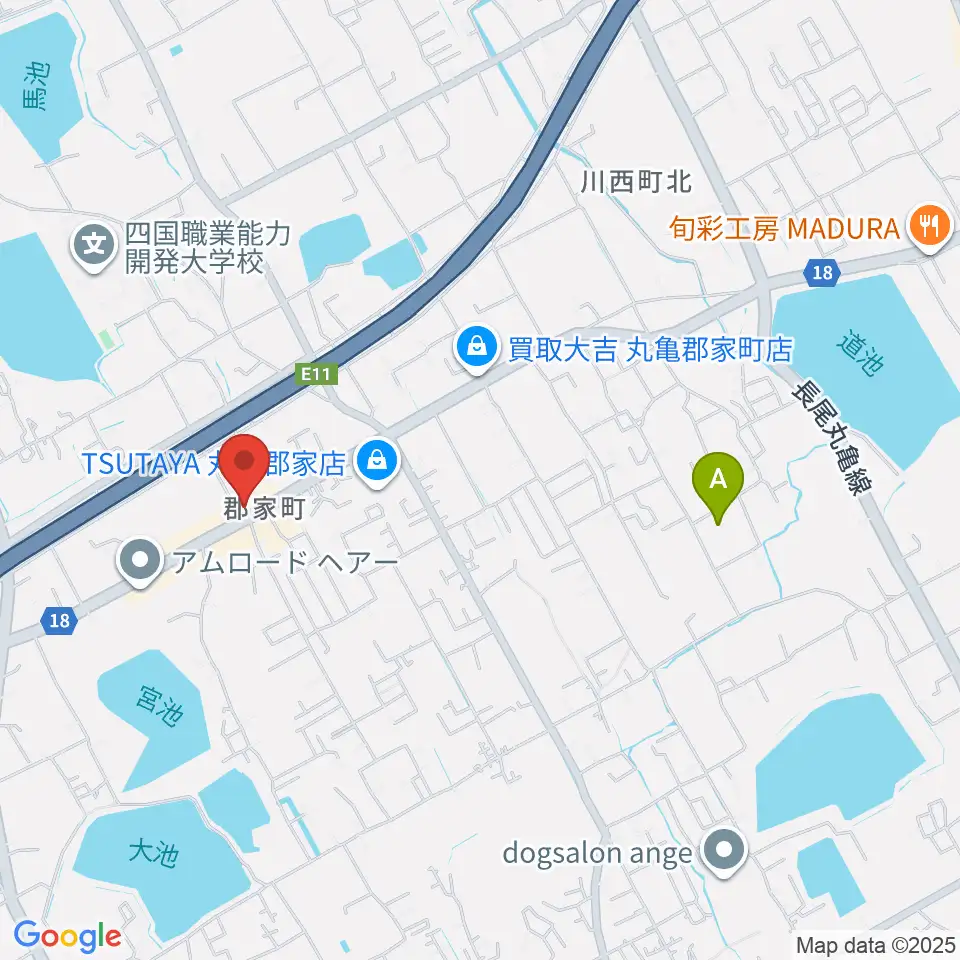 オオサカヤ 丸亀郡家店周辺のホテル一覧地図