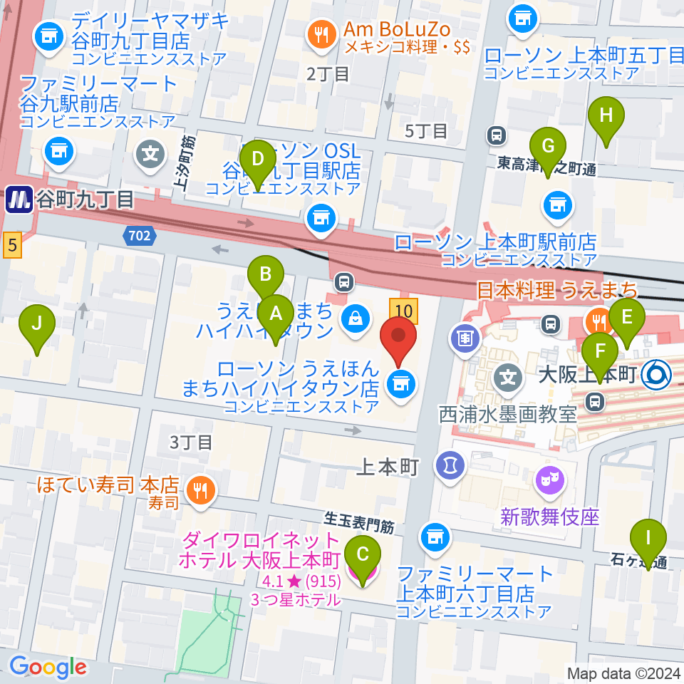 ウインド・スタイ周辺のホテル一覧地図