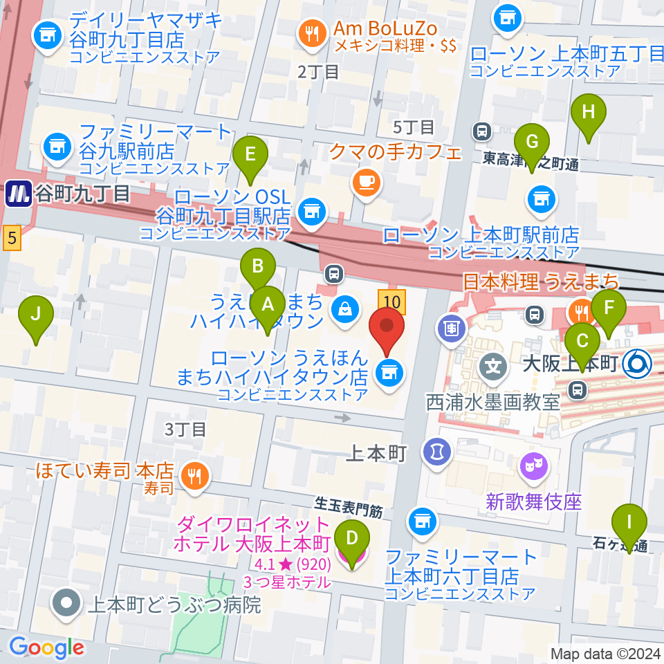 ウインド・スタイ周辺のホテル一覧地図