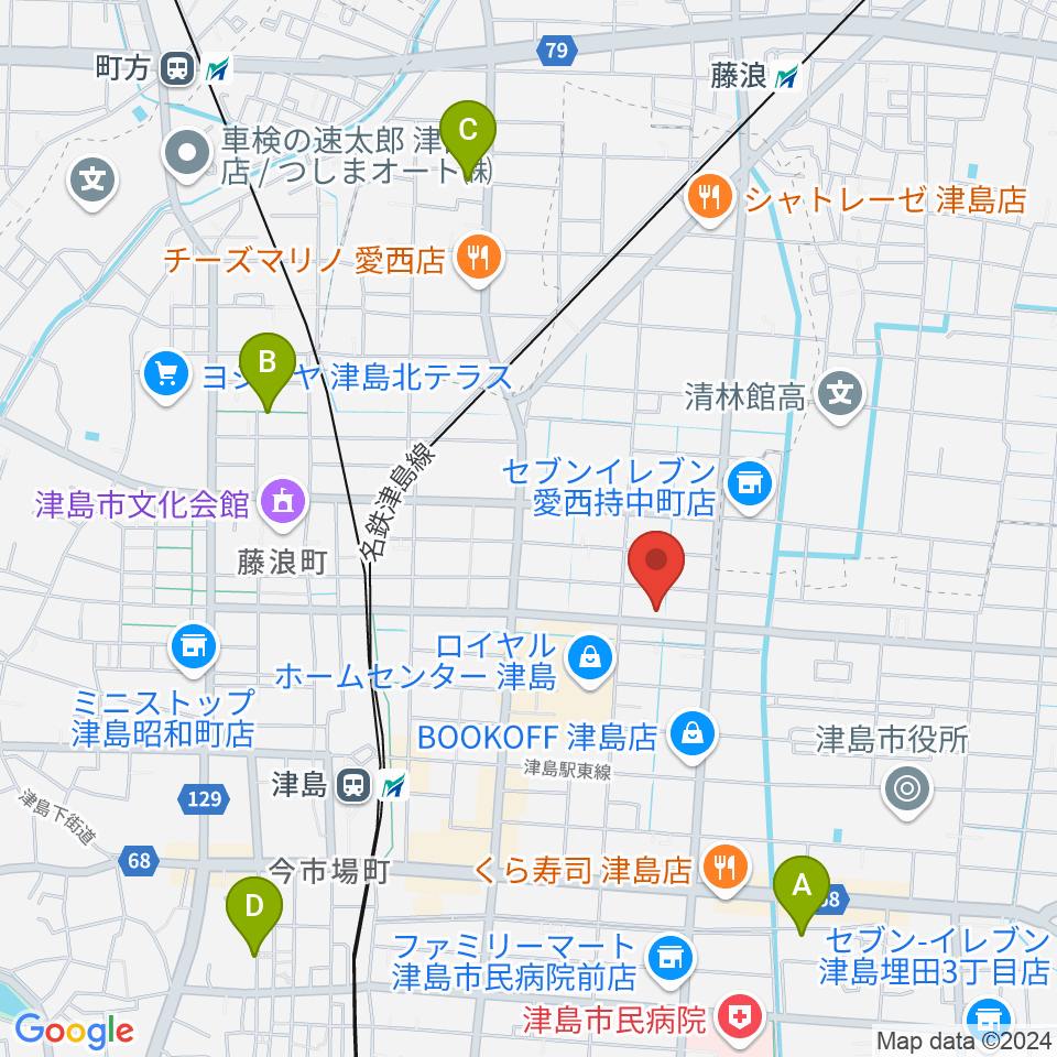 ダイイチ楽器周辺のホテル一覧地図