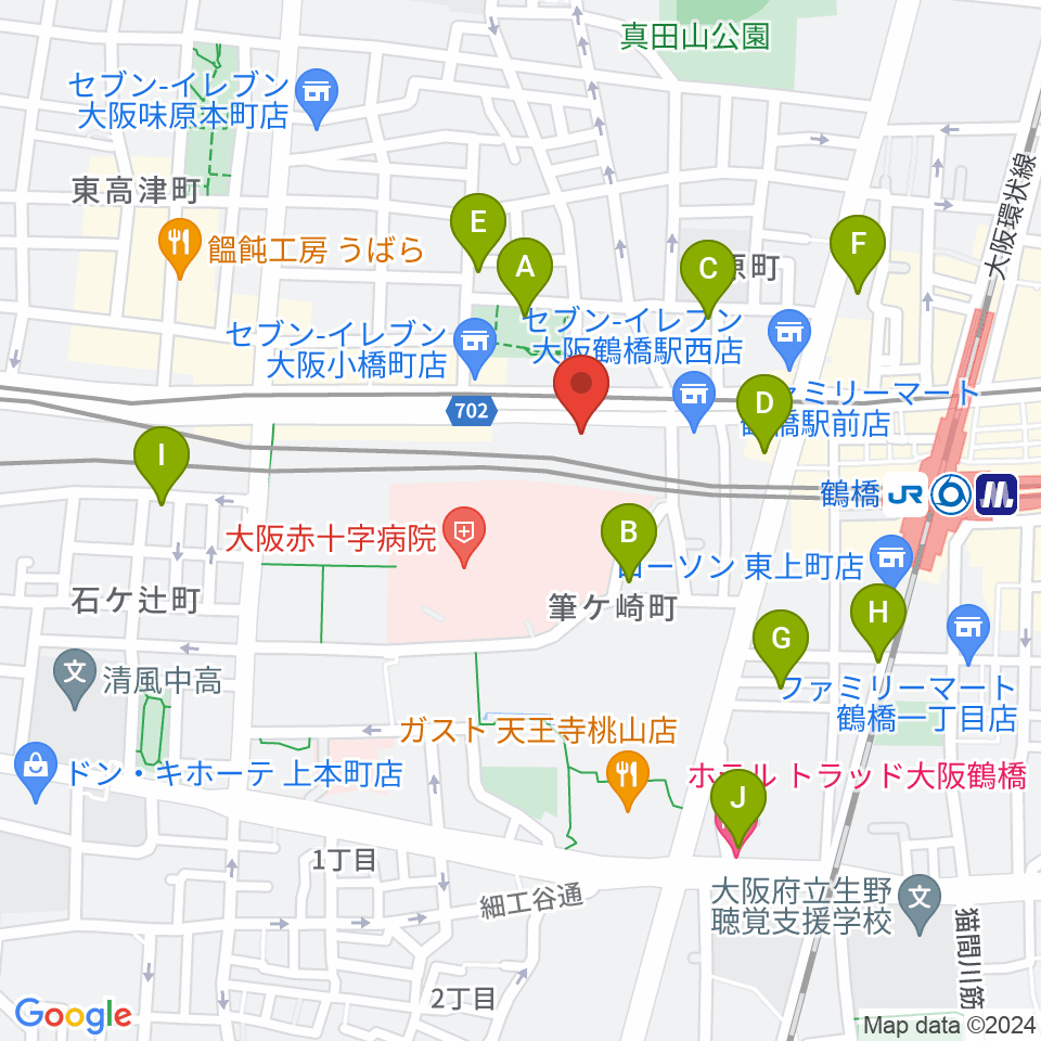 福田楽譜周辺のホテル一覧地図