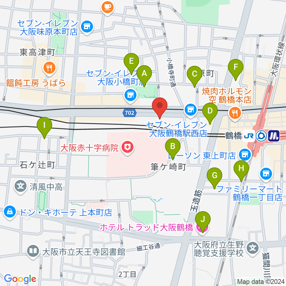 福田楽譜周辺のホテル一覧地図