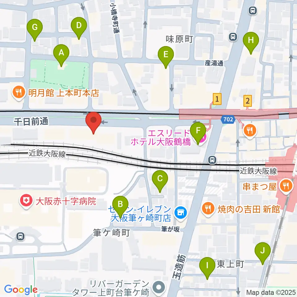 福田楽譜周辺のホテル一覧地図