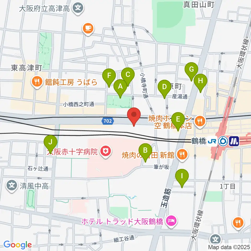 福田楽譜周辺のホテル一覧地図