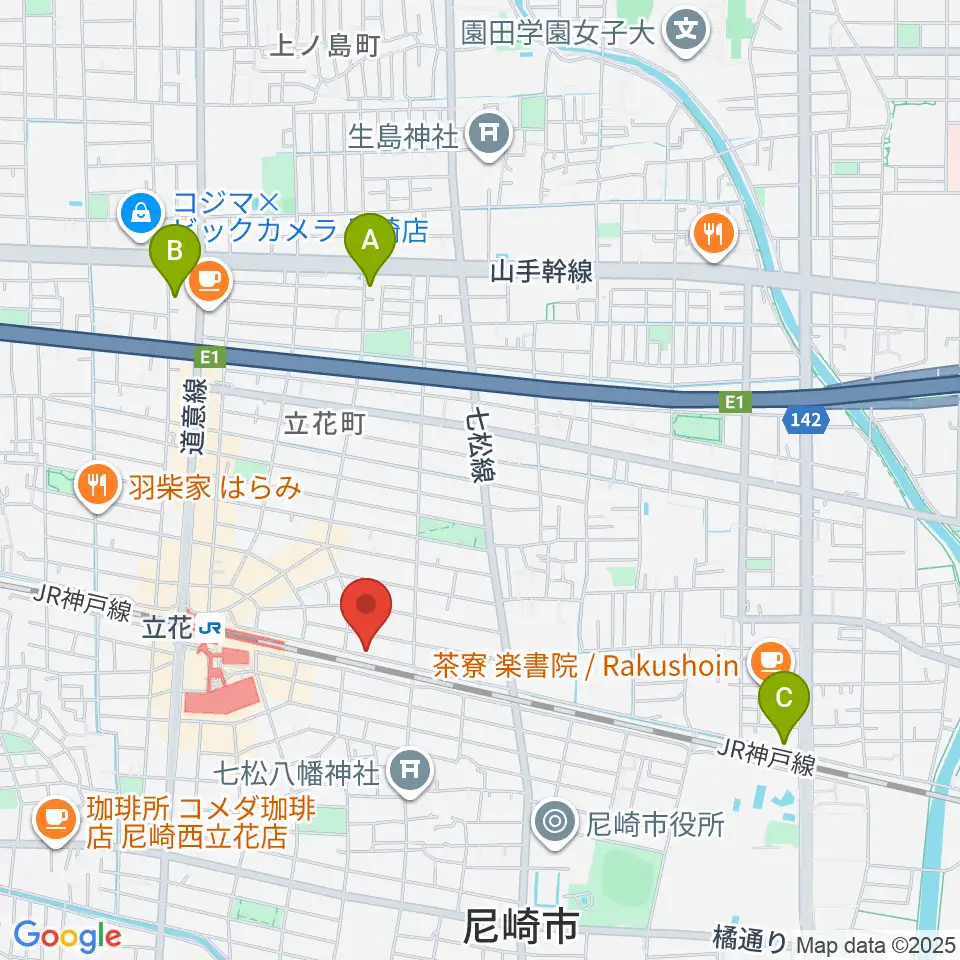 マサゴ楽器周辺のホテル一覧地図