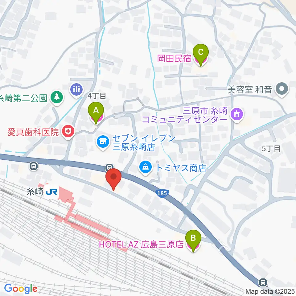 三原博志バイオリン工房周辺のホテル一覧地図