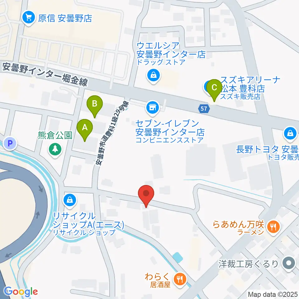 ギターショップEXCEL周辺のホテル一覧地図