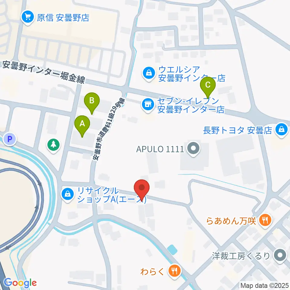 ギターショップEXCEL周辺のホテル一覧地図