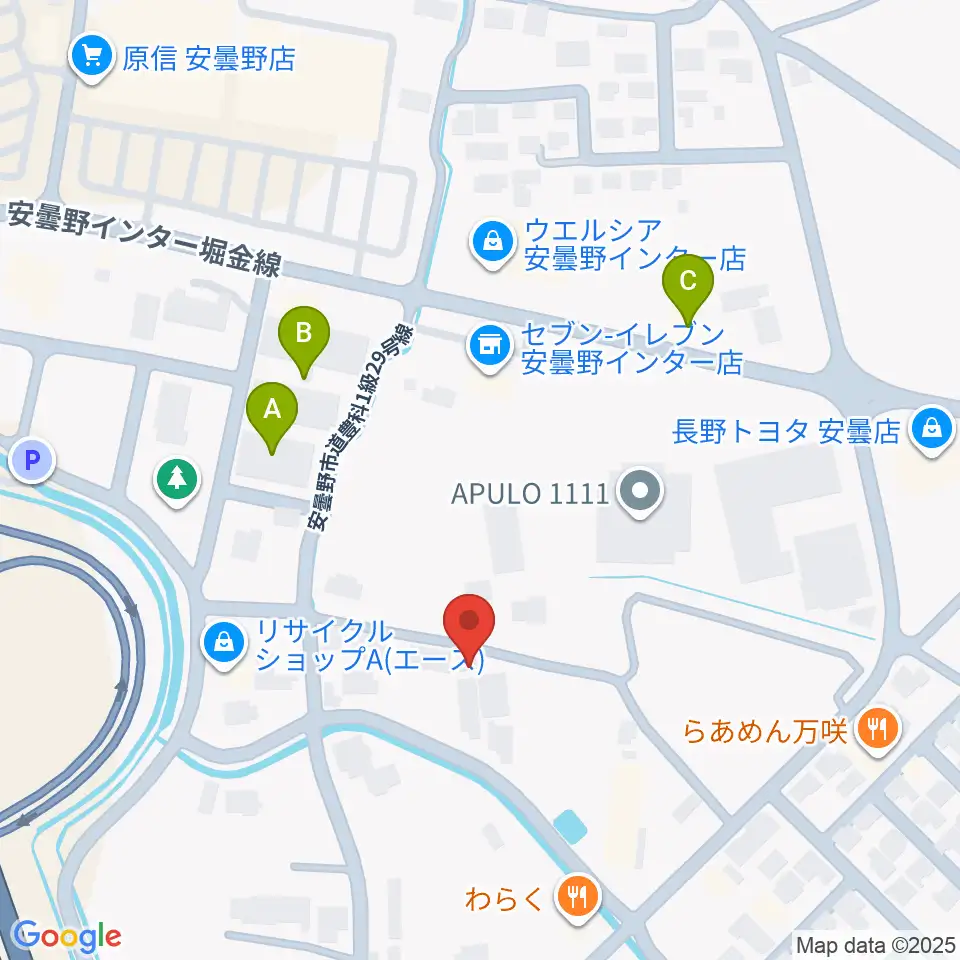ギターショップEXCEL周辺のホテル一覧地図