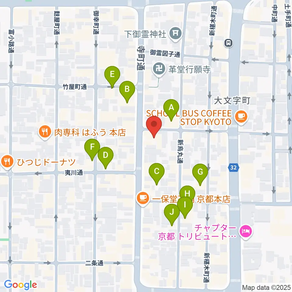 旭堂楽器店周辺のホテル一覧地図