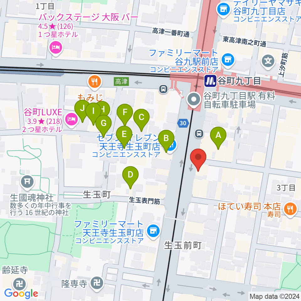 ドラムショップACT どらむ村周辺のホテル一覧地図