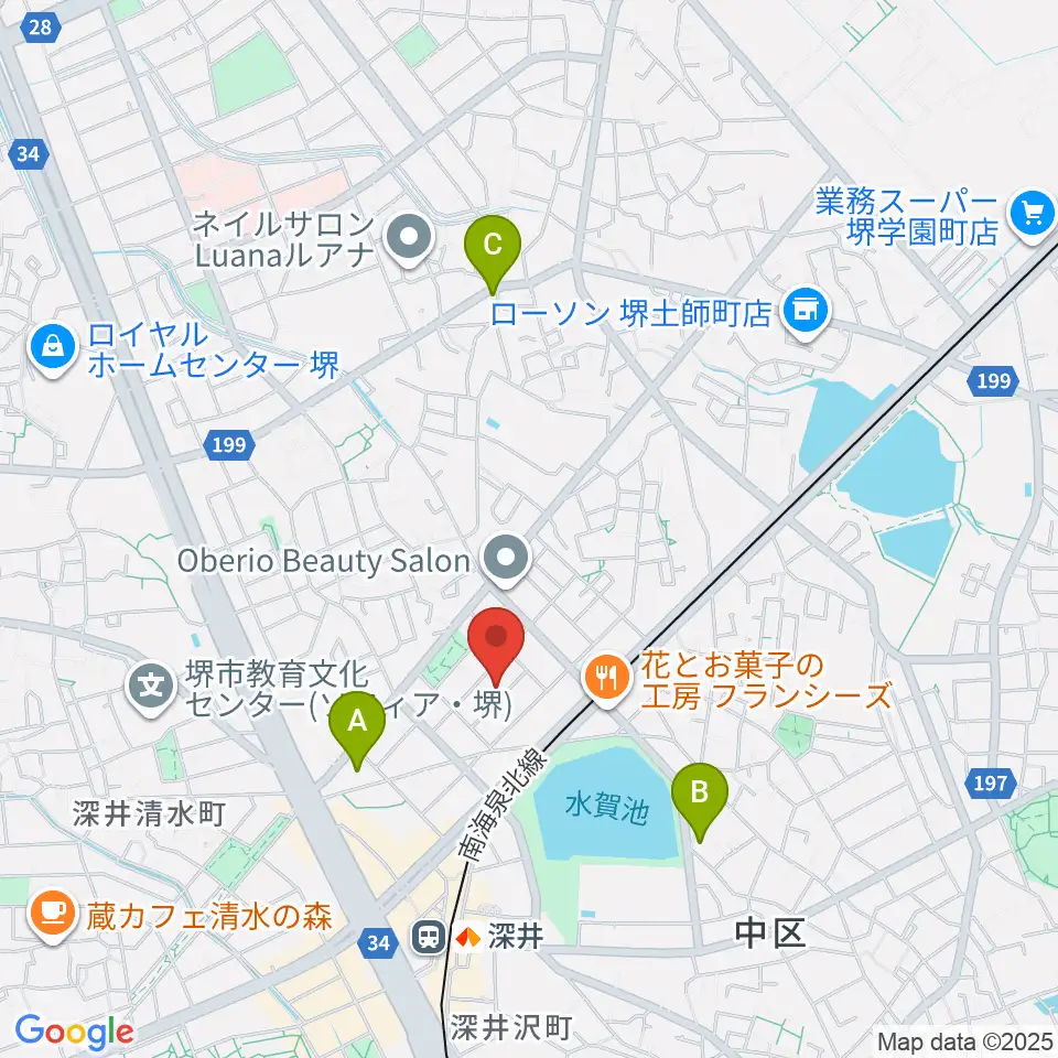 森楽器周辺のホテル一覧地図