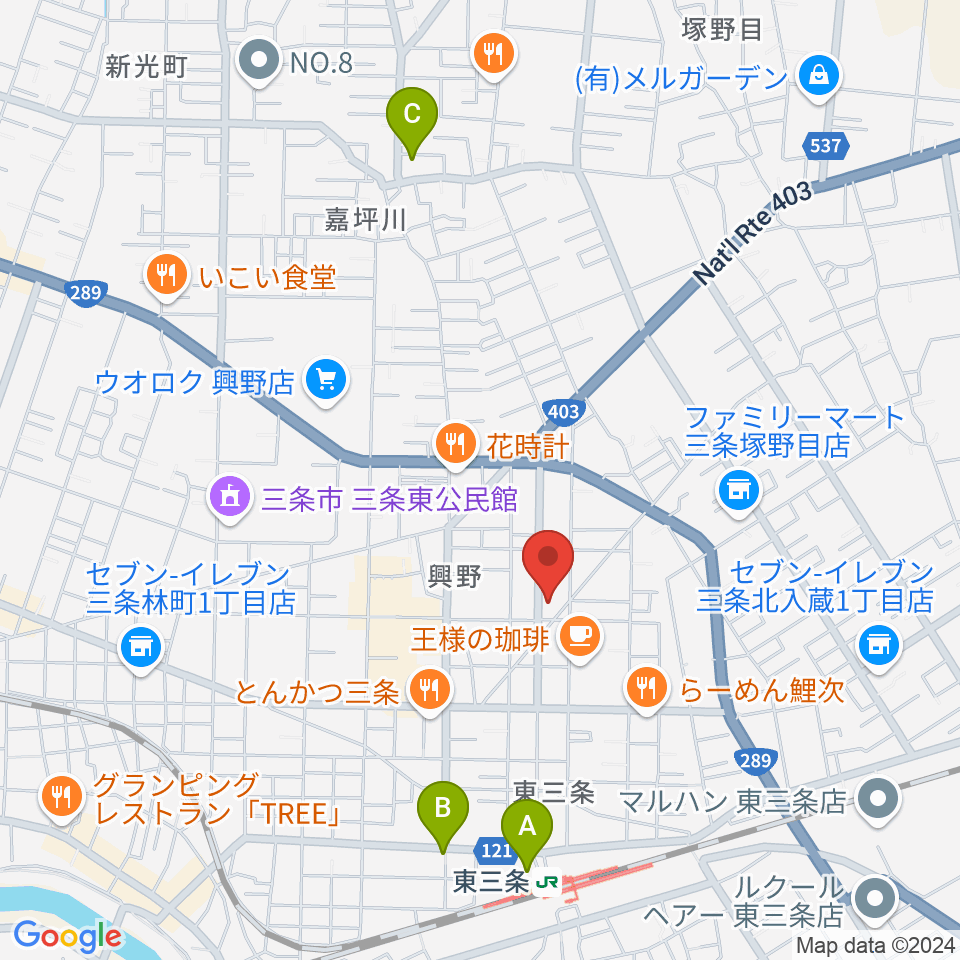 あぽろん三条店周辺のホテル一覧地図