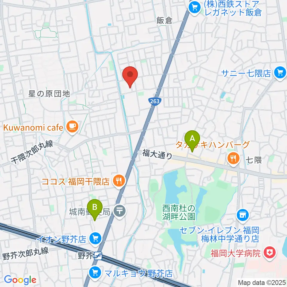 フジシマカスタムギター周辺のホテル一覧地図