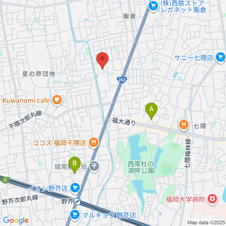 フジシマカスタムギター周辺のホテル一覧地図