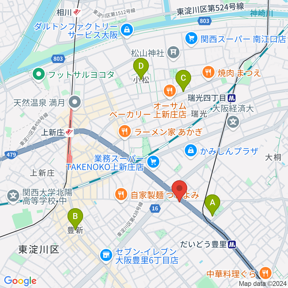 ウエイド・インスツルメンツ周辺のホテル一覧地図