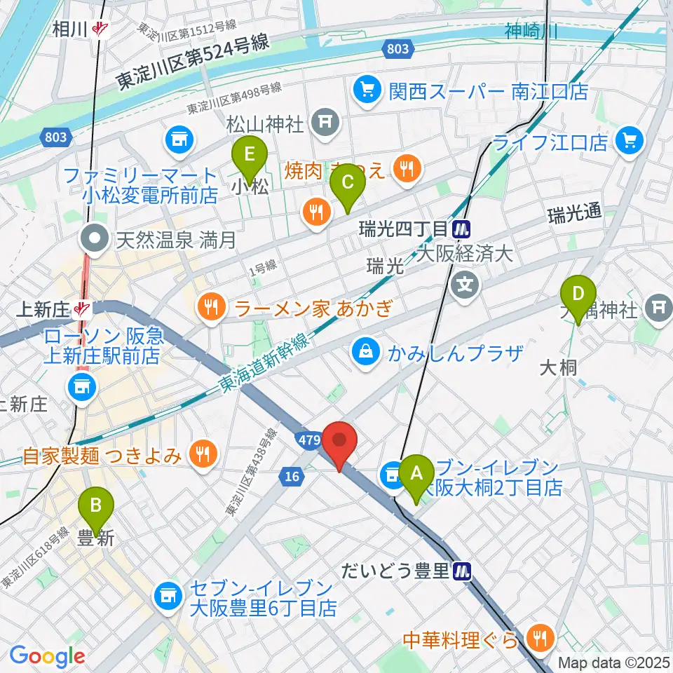 ウエイド・インスツルメンツ周辺のホテル一覧地図