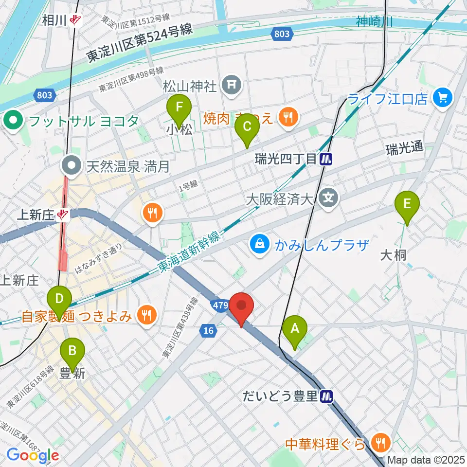 ウエイド・インスツルメンツ周辺のホテル一覧地図