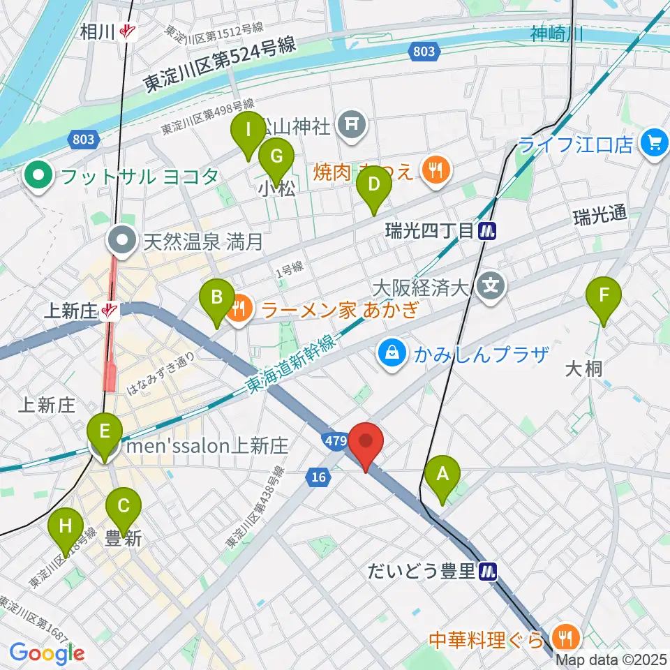 ウエイド・インスツルメンツ周辺のホテル一覧地図