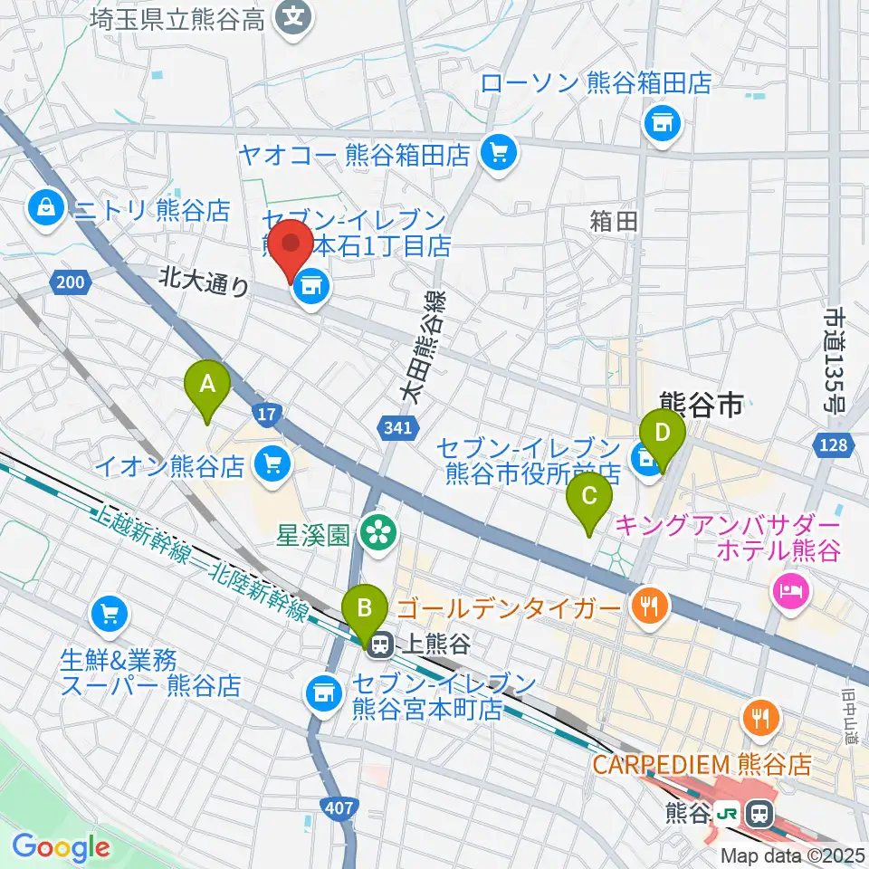 フジクラ楽器周辺のホテル一覧地図