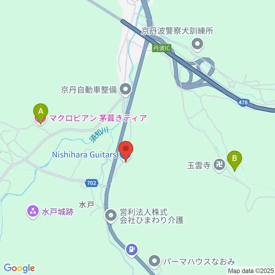 Nishihara Guitars周辺のホテル一覧地図